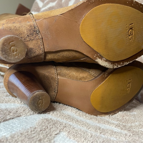 Ugg Camille tall lace up boot shearling size 9 - Picture 8 of 13